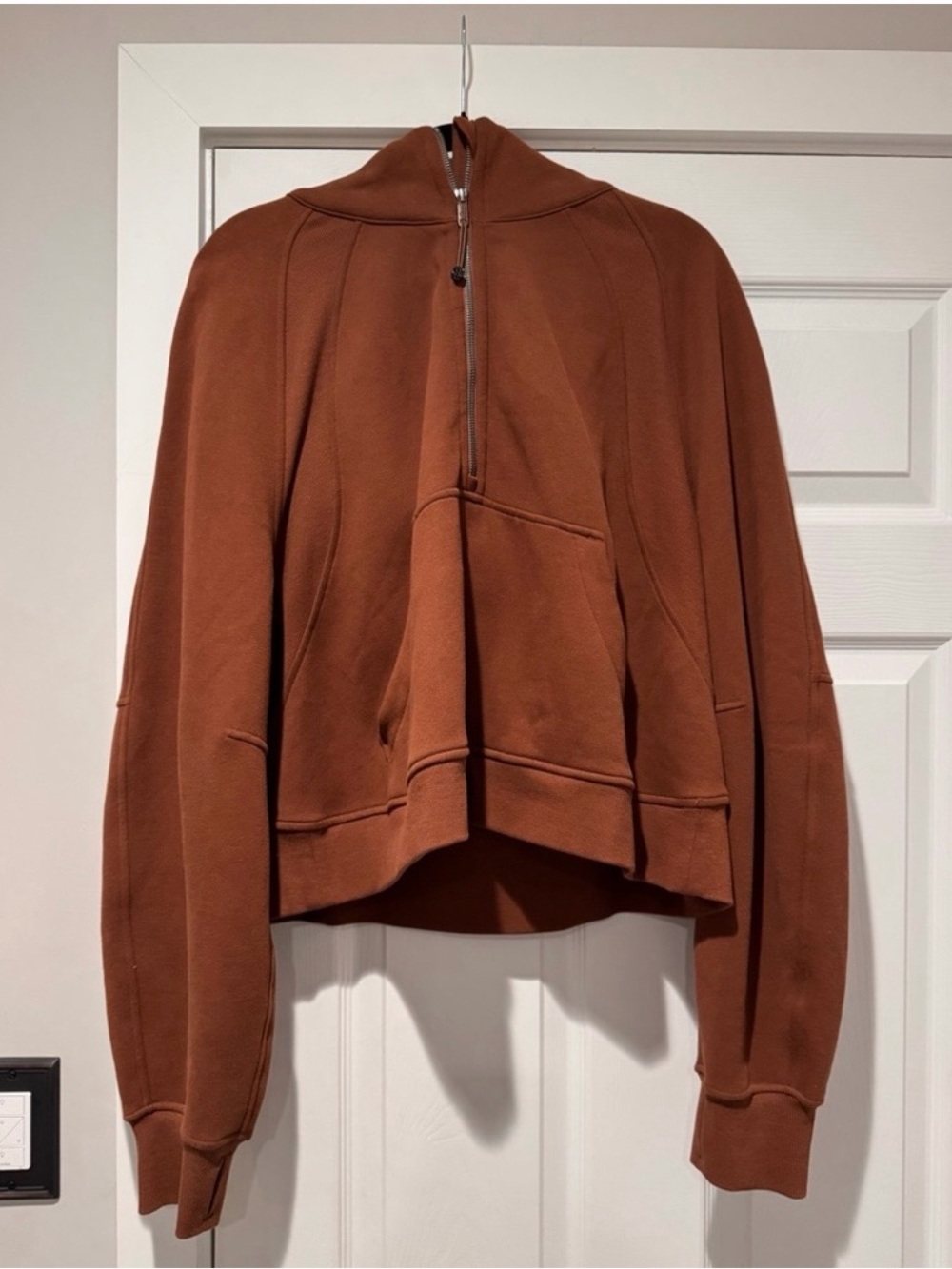 Auth.✅ RARE Lululemon 1/4 Scuba in "Copper Brown" Size XL/XXL🤎